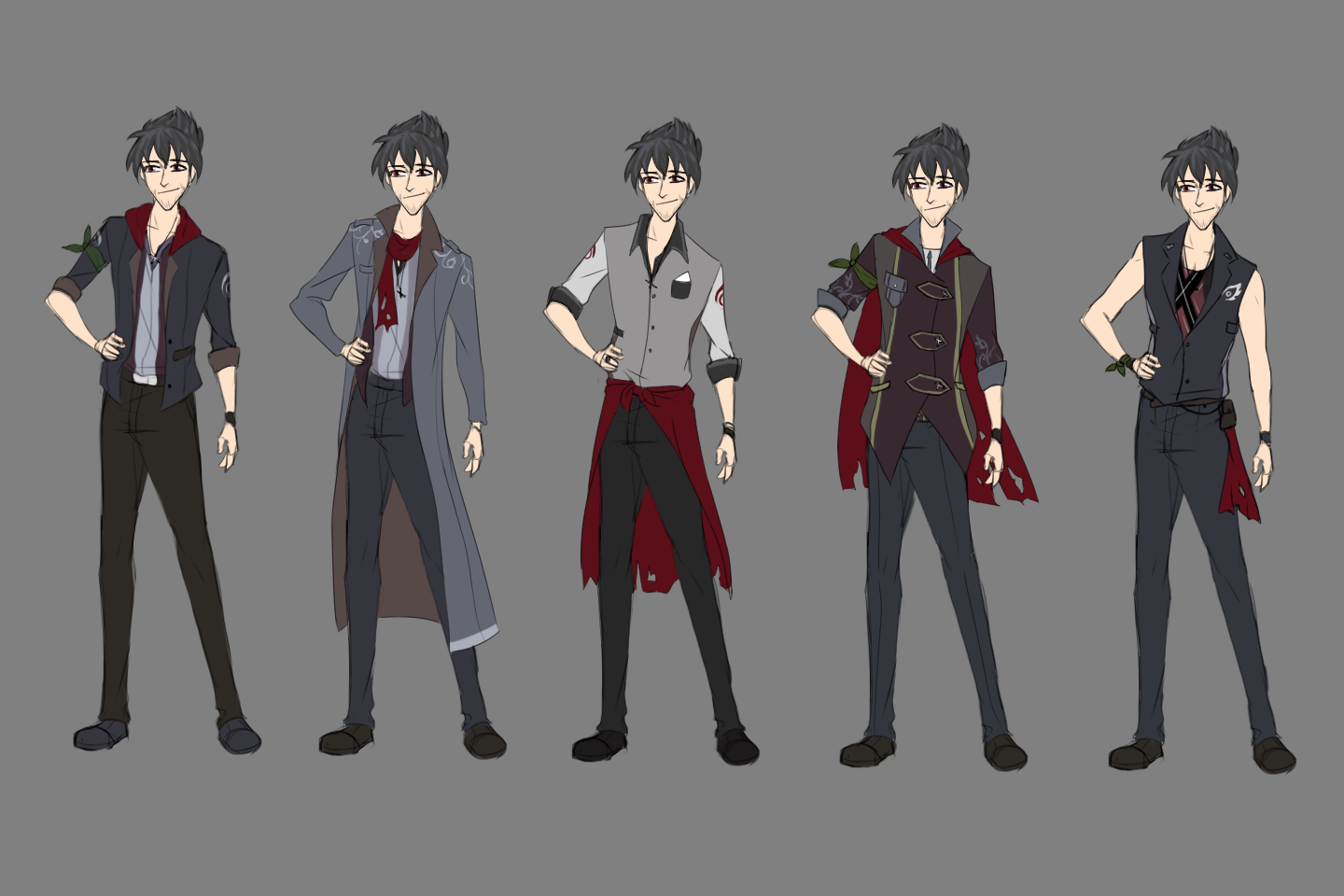 Qrow RWBY Qrow Branwen Alternate Outfit Concepts by shana340 on DeviantArt
