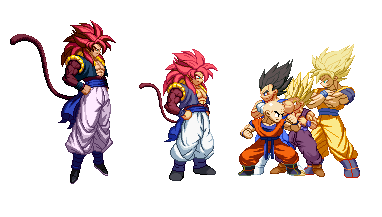 Gogeta SSJ4, Desenho em P&B