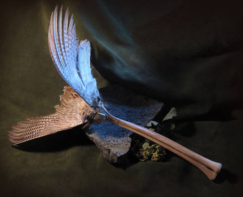 Avian Spectre Smudging Fan or Wand