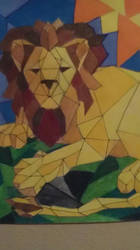 Lion Cubist