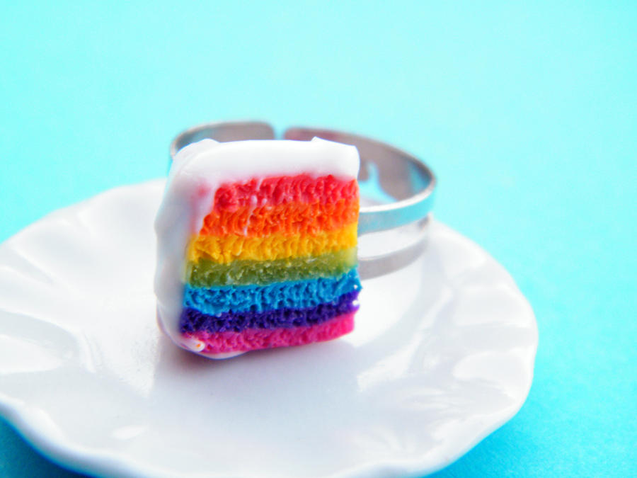 Rainbow Cake Ring