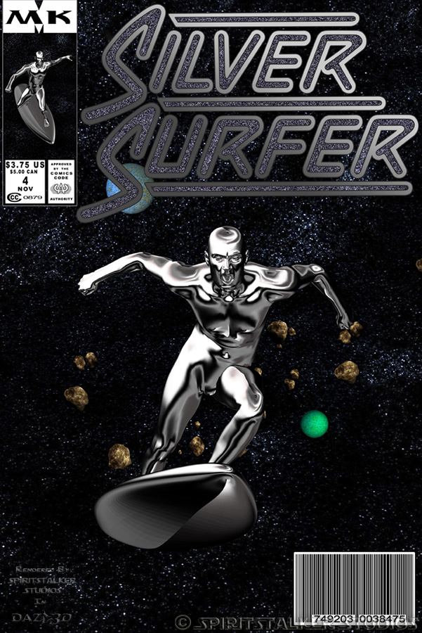 Silver Surfer 3D Comic Cover