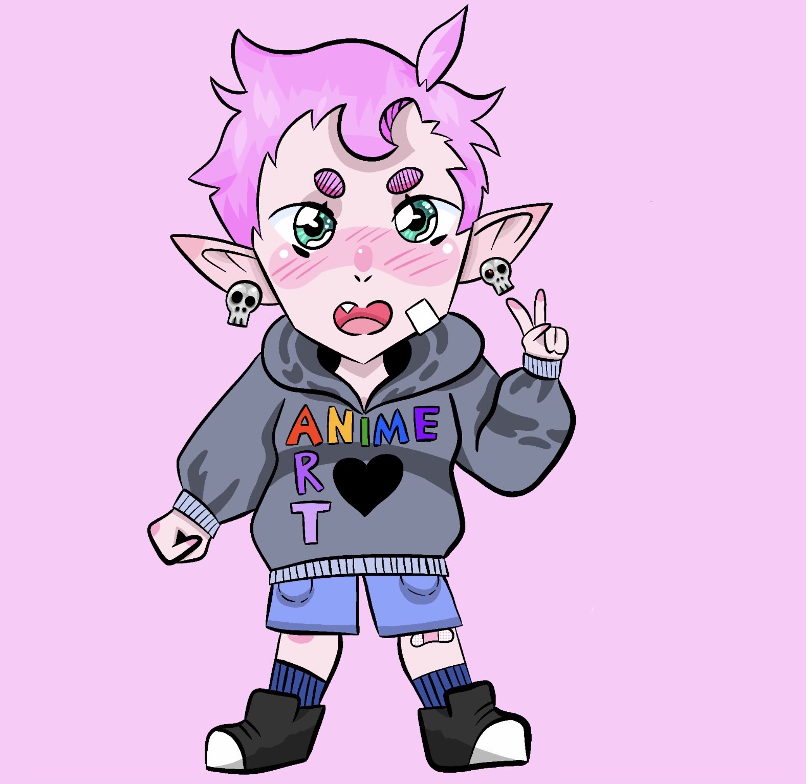 Chibi self portrait by NintendoCat9 on DeviantArt