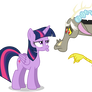 Discord and Twilight: Pouty Face