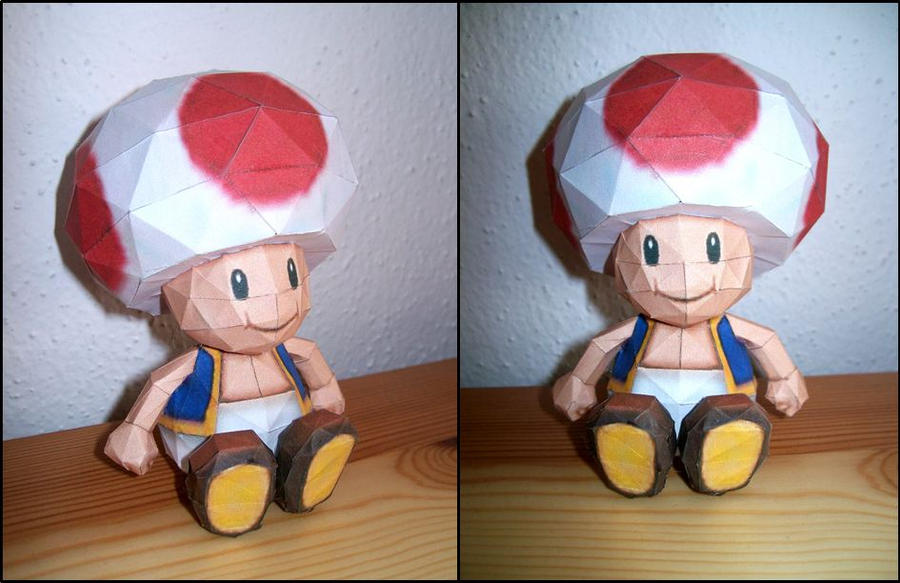 Toad Paperclip PAPERCRAFT Toad by 18lala111 on DeviantArt