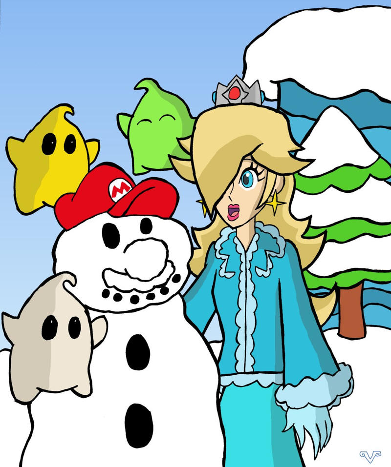 SMB: Let's build a Snow Mario by VickyJ on DeviantArt