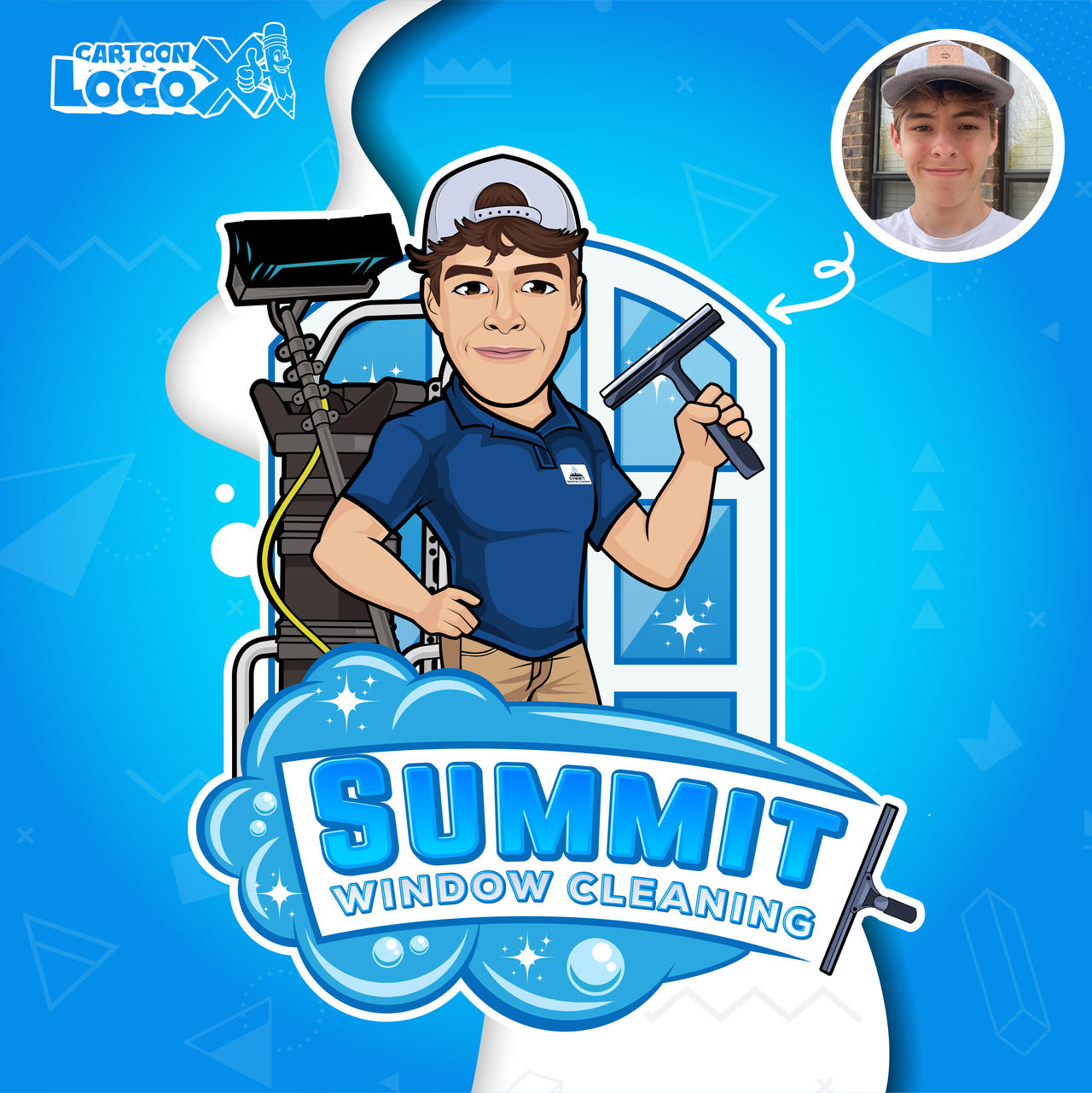 Window Cleaning Mascot Logo - Cartoon Logox by CartoonLogoX on DeviantArt