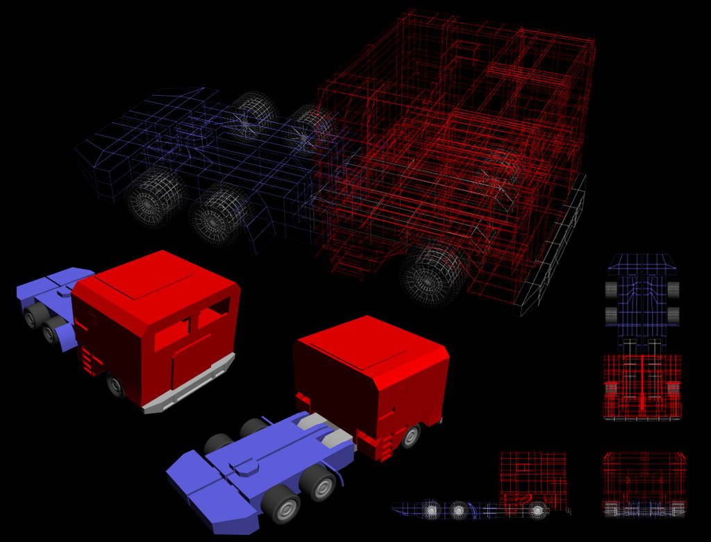 Basic Optimus by happienoodleboy on DeviantArt