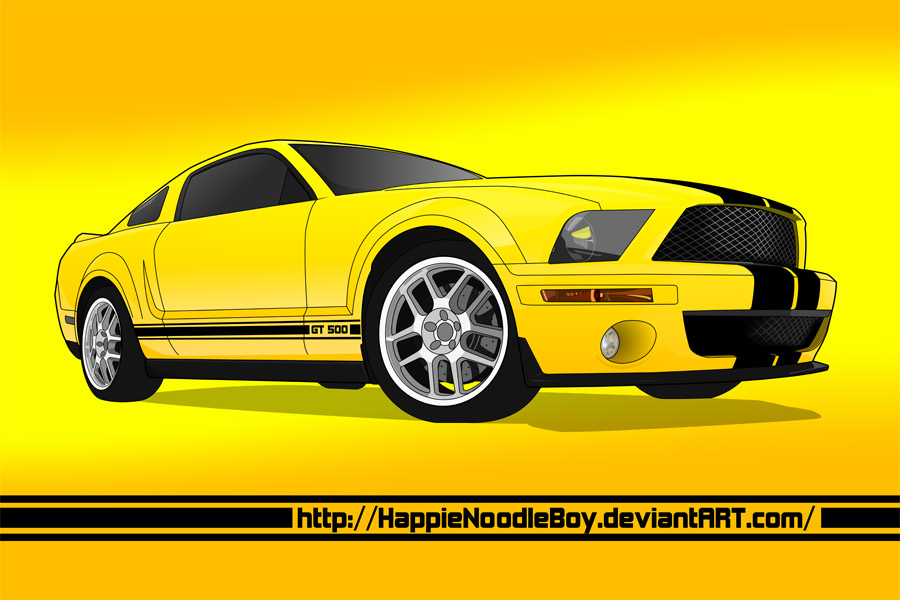 Yellow Mustang