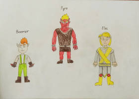 Elemental Precure Villains redesign 2