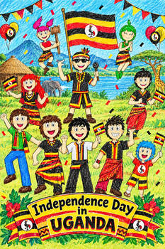 EddieThePainter: Independence Day in Uganda
