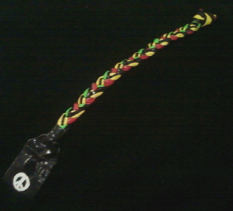 Rasta Duct Tape Bracelet