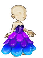 Sparkle petal gown male2