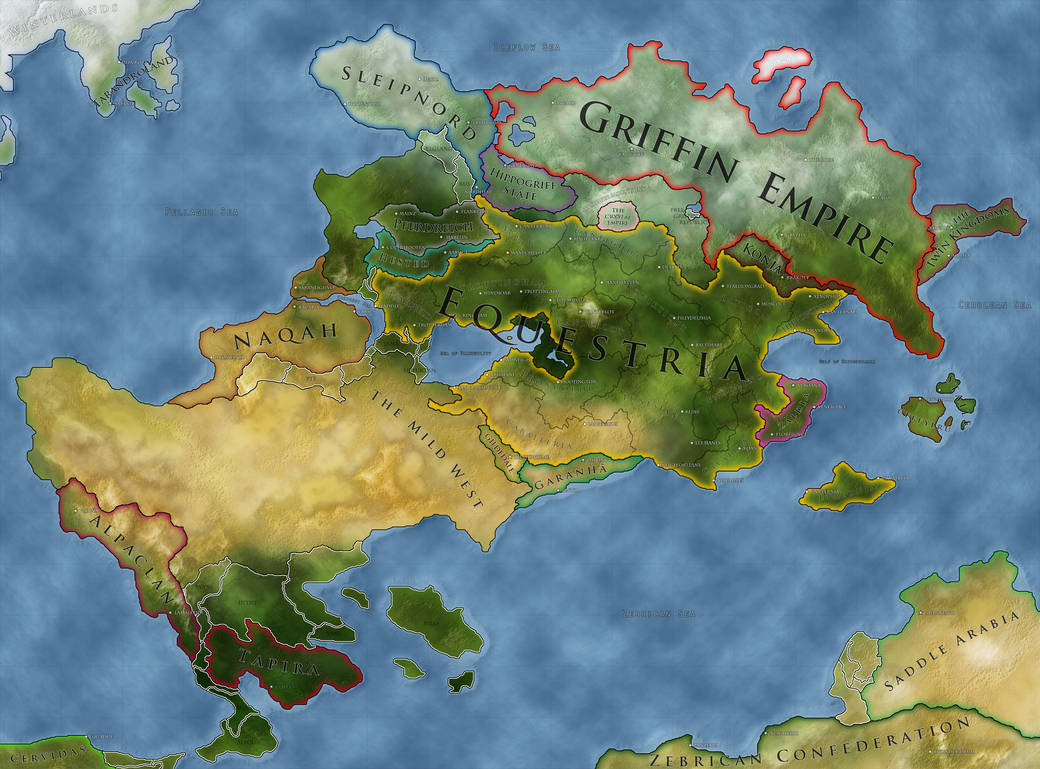 A Map of Equestria by Kampzvono on DeviantArt