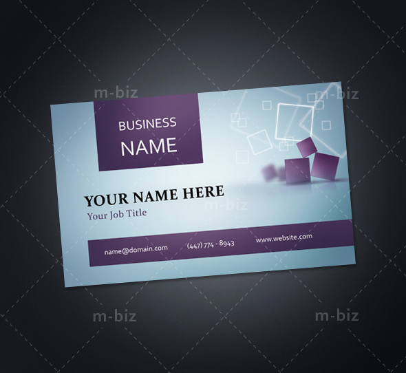 Single Sided Business Card by m-biz
