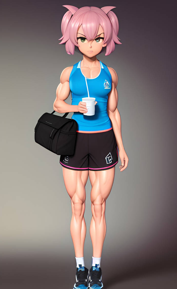 Girl Muscle growth 2 (3/4 by N00ooo on DeviantArt