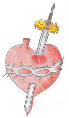 heart stabbed by sword