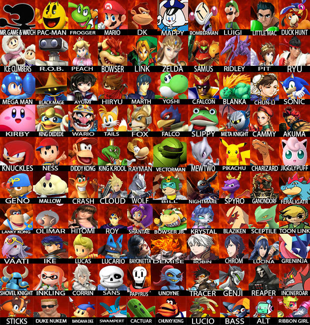 Sc5 Roster SSB5 Roster Idea 7.0 by MrYoshi1996 on DeviantArt