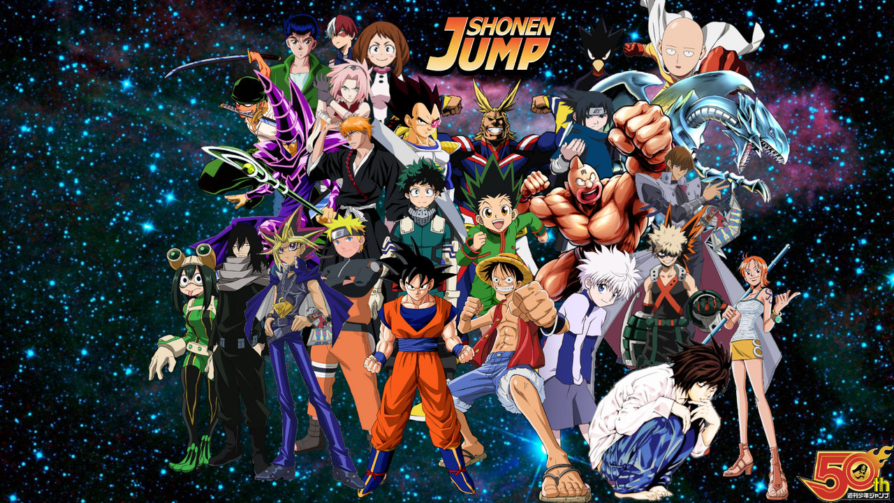 Shonen Jump 50th Anniversary Poster By Mryoshi1996 On Deviantart Shonen Jump 50th Anniversary Poster By Mryoshi1996 On Deviantart