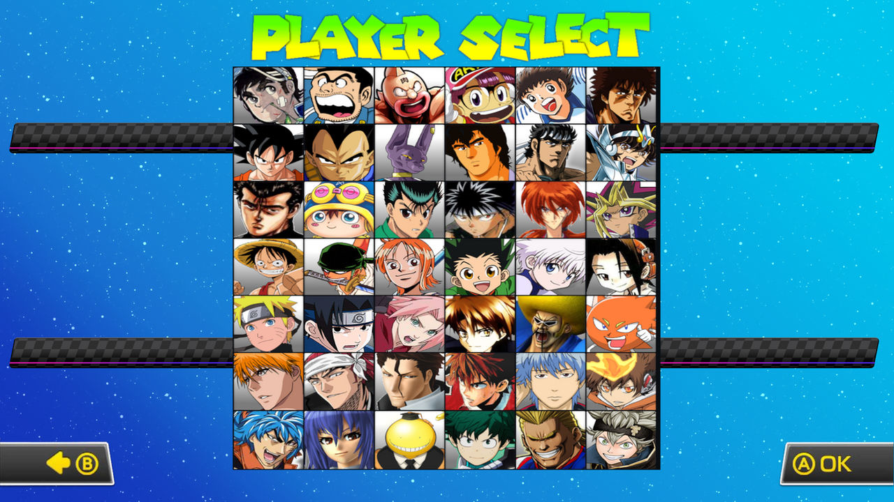 Shonen Jump Plus Ultra Racing Roster by MrYoshi1996 on DeviantArt