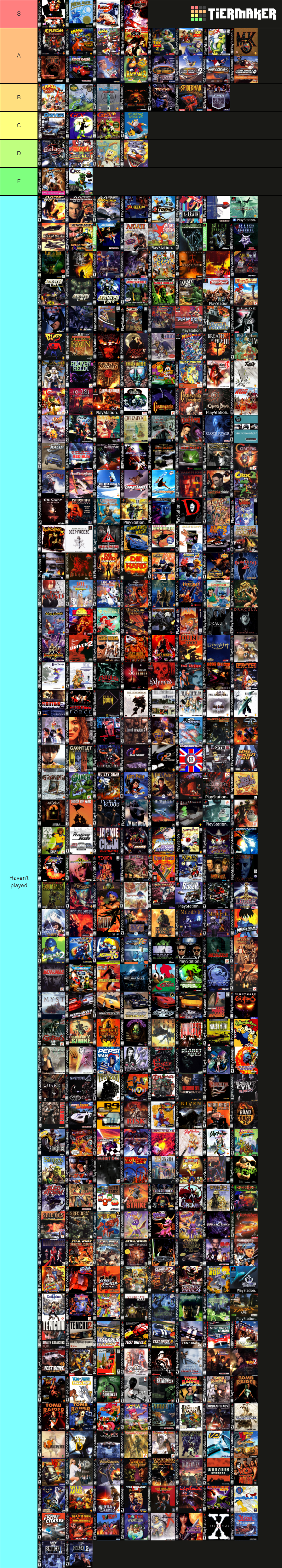 PlayStation One Games Poster by MrYoshi1996 on DeviantArt