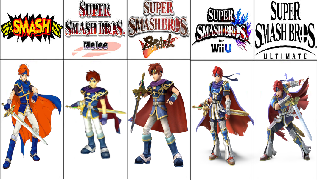Roy's Art Evolution in Super Smash Bros by MrYoshi1996 on DeviantArt
