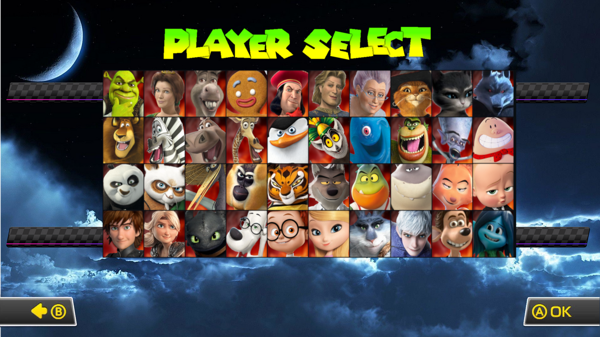 Just A DreamWorks Kart Racing Roster Idea by MrYoshi1996 on DeviantArt