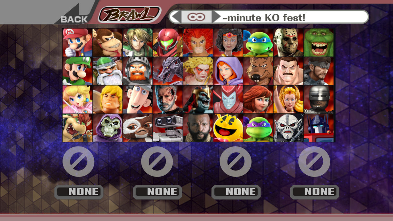 An 80's Inspired Smash Bros Brawl Roster by MrYoshi1996 on DeviantArt