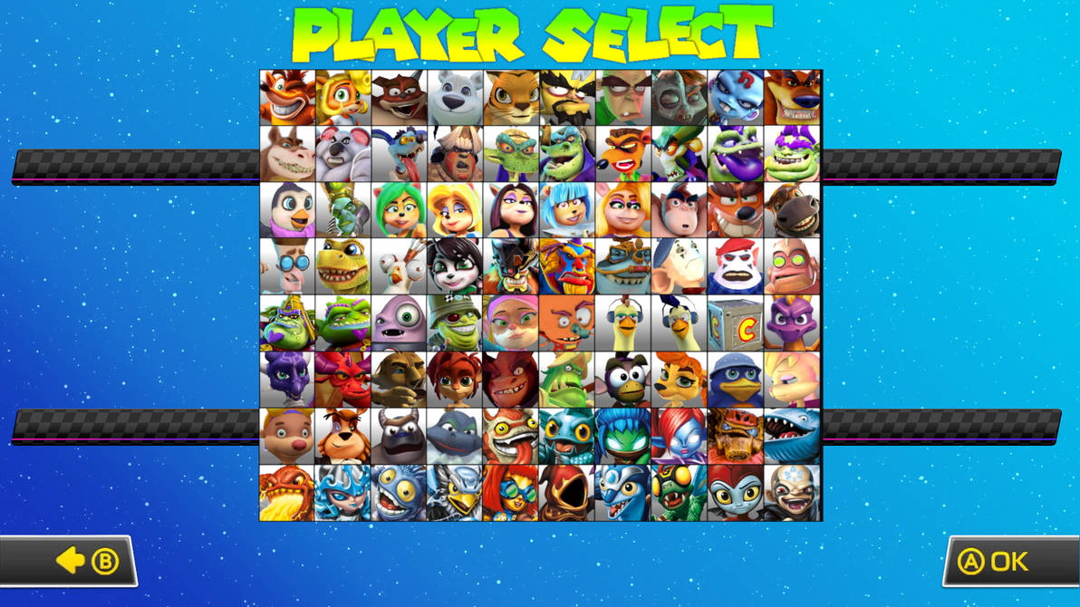 A Cool Crash Team Racing Roster With a Twist by MrYoshi1996 on DeviantArt