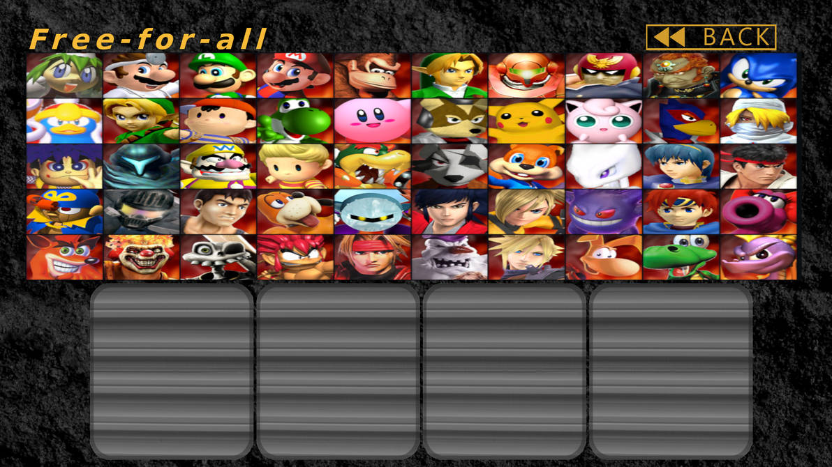 Smash Roster Objectland Smash Remix Roster But With 2 More Rows by MrYoshi1996 on DeviantArt