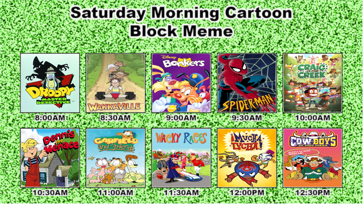 A Very Random Saturday Morning Cartoon Block by MrYoshi1996 on DeviantArt