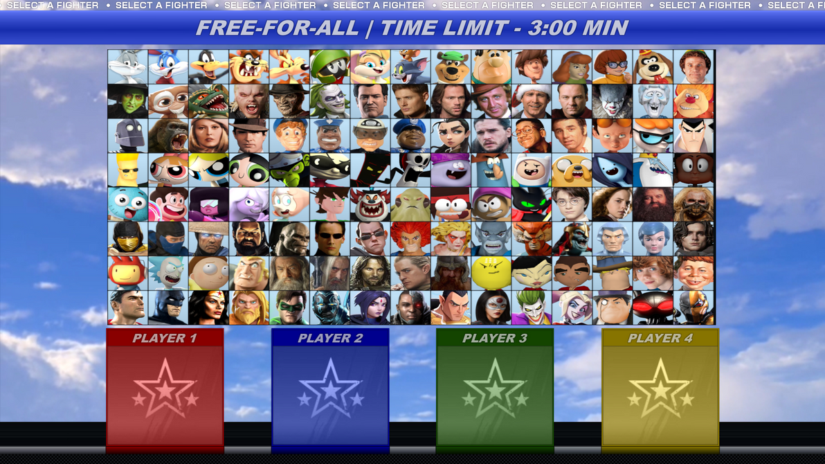 Cartoon Fighters Deviantart Roster An Ambitious Warner Brothers Plat Fighter Roster by MrYoshi1996 on ...