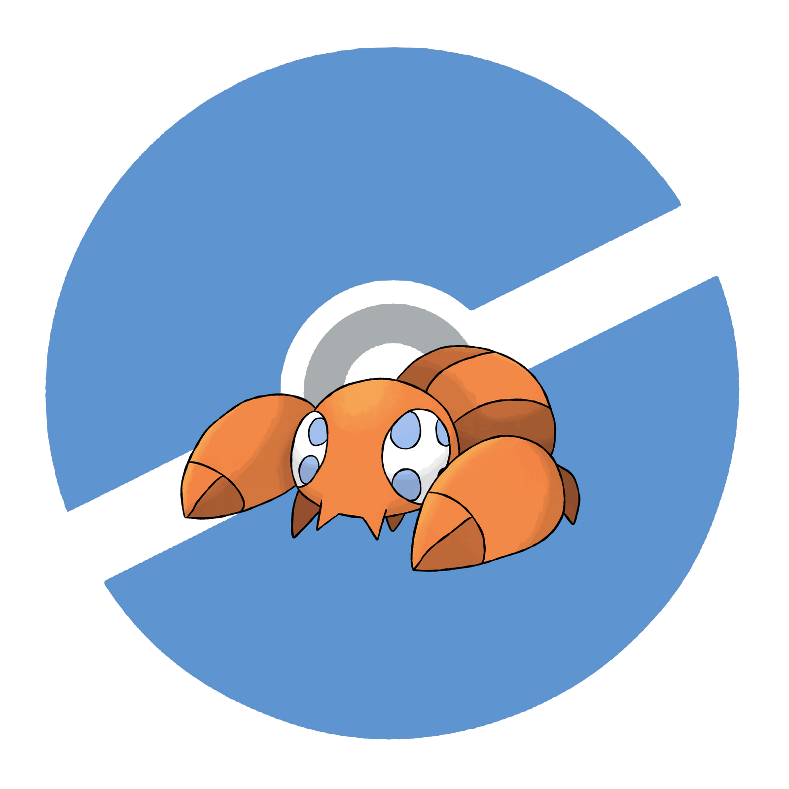 Shermit | the Stealer Fakemon - Shell-less Form by TheSigmaArts on ...