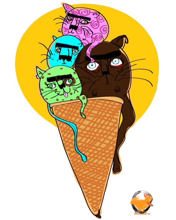 kitties ice-cream