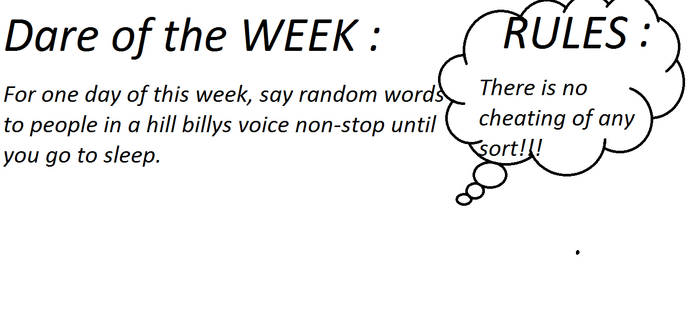 Dare Of The Week