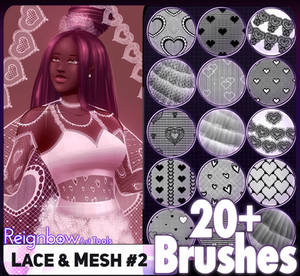 Lace and Mesh Brushes Set #2