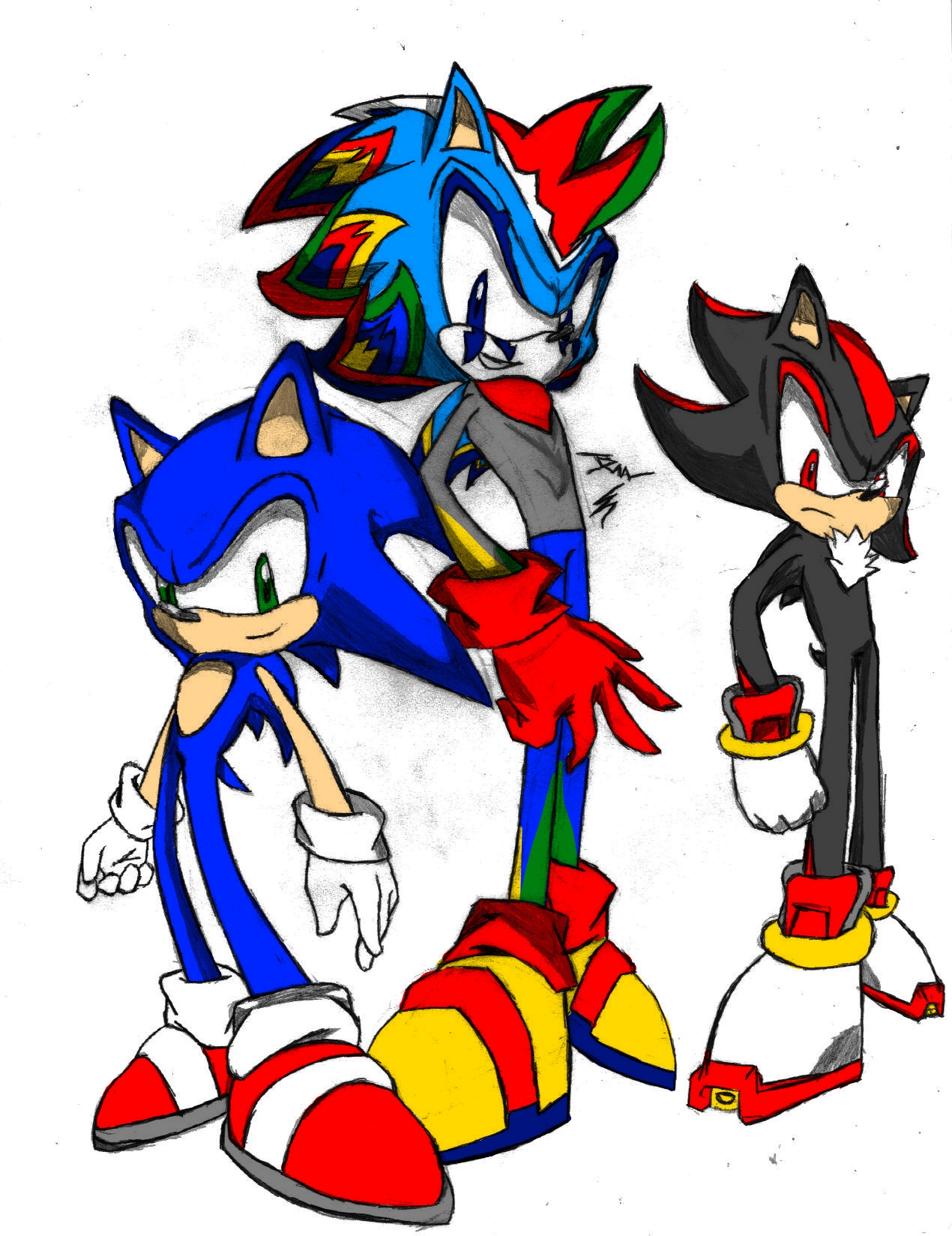 Download Sonic Coloring Shadic Sonic And Shadow Fusion Picture