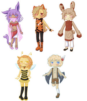 Pokemon Gijinka Adopts II