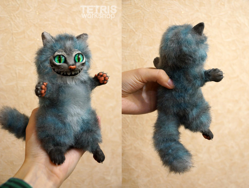 Chibi Cheshire cat 15cm by KrafiCat