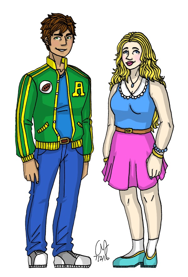 Stardew Valley Alex And Haley Colored By Penut butter goddess On stardew-valley-alex-and-haley-colored-by-penut-butter-goddess-on