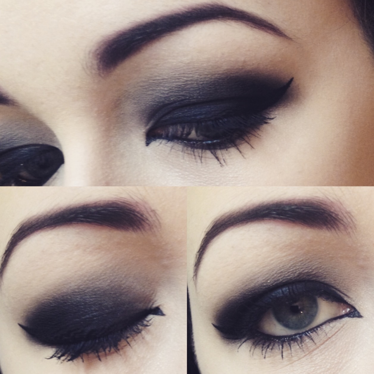 Gothic Black Eye Makeup