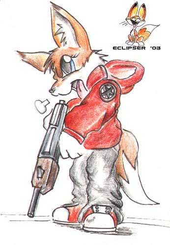 Red, the cutely violent fox.