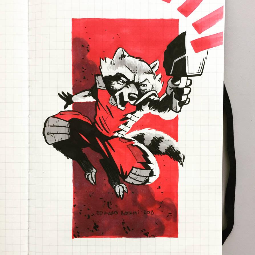 Rocket Raccoon by edwardbatkins on DeviantArt