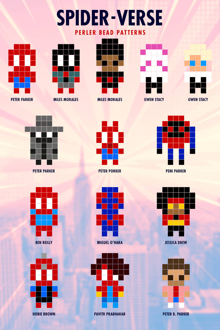 Spiderverse Pattern Spider-Verse Perler Bead Patterns by edwardbatkins on DeviantArt