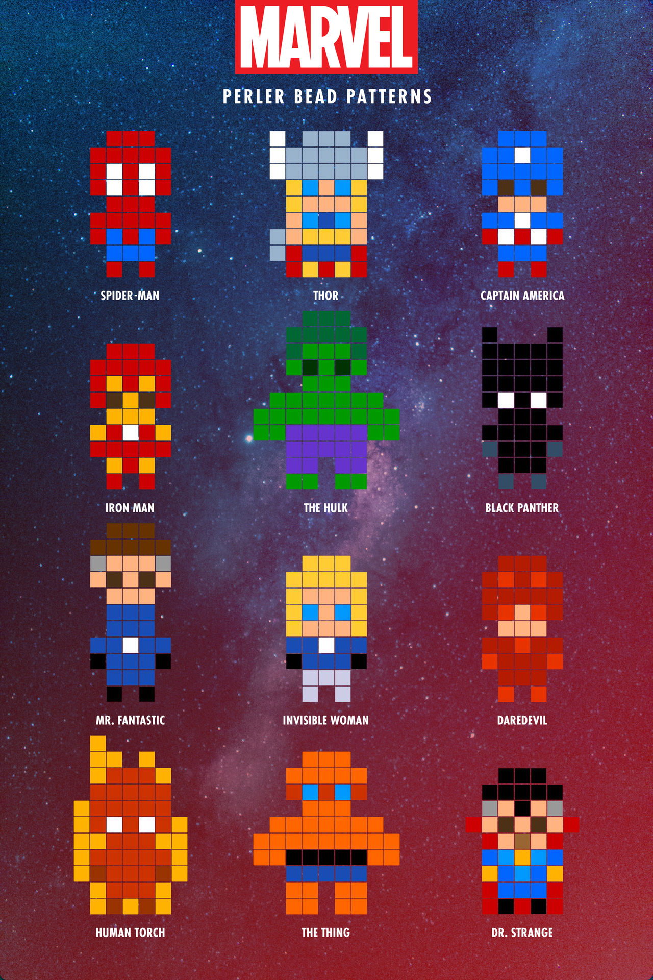 Marvel Perler Bead Patterns by edwardbatkins on DeviantArt