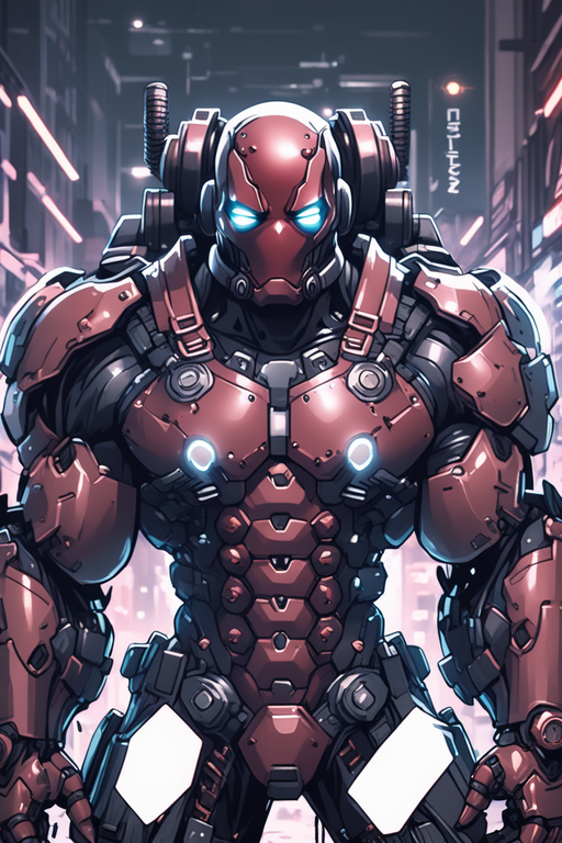 Tech Deadpool a-muscular-deadpool-in-a-tech by egi12345 on DeviantArt
