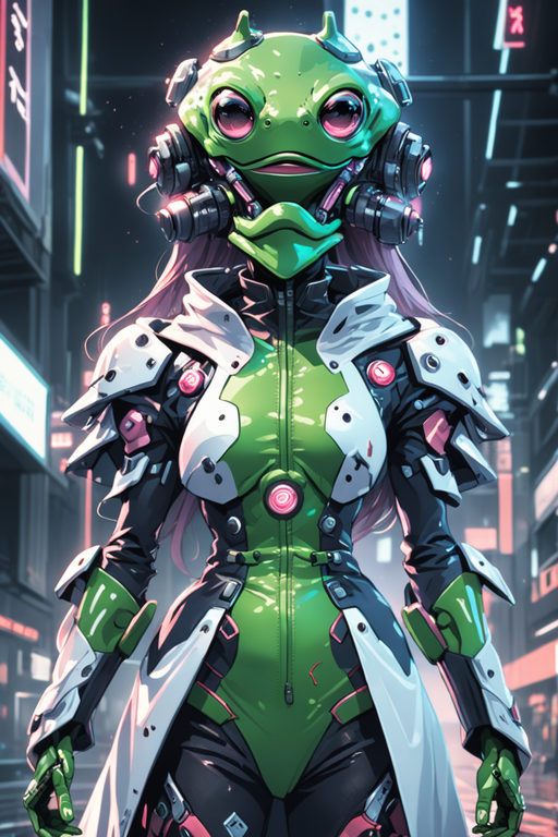 Android Frog Anime-stylea-futuristic-android-frog-supervillain- by egi12345 on ...