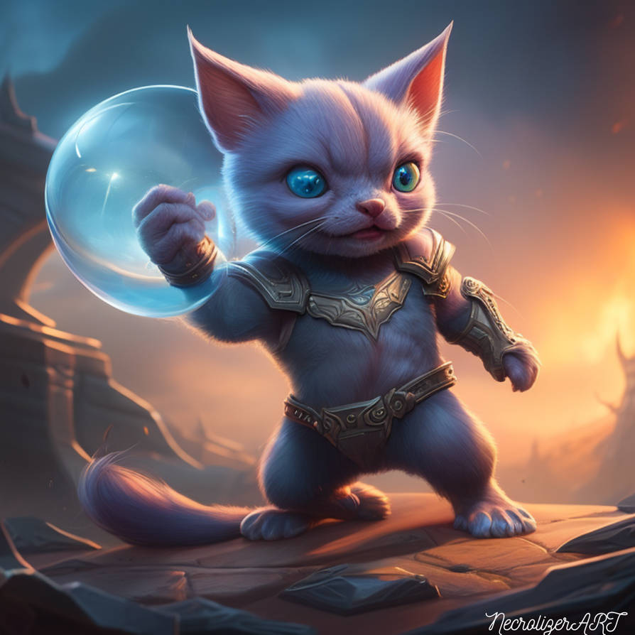 Cat Mage By NecrolizerArt On DeviantArt cat-mage-by-necrolizerart-on-deviantart