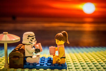 Lego Star Wars Stormtrooper - sunset picnic