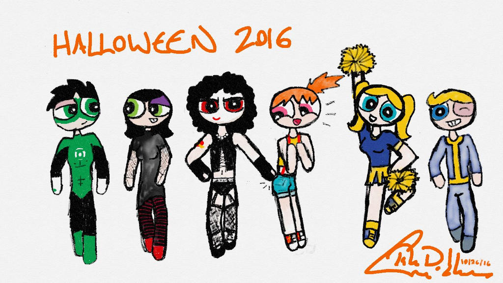Powerpuff/Rowdyruff Halloween 2016 by SalTDG on DeviantArt